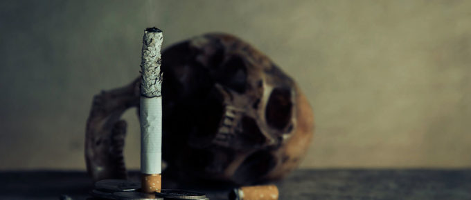 cigarette with skull