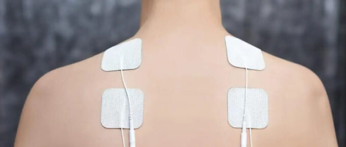 TENS unit in use